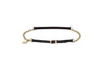 MIU MIU Badge Carving Pin Buckle Cortical Metal Leather Belts Women's Black Width 1CM