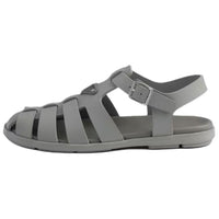 PRADA Rubber Roman Sandals Men's Gray