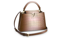 LOUIS VUITTON Capucines Crocodile Leather Capusin Shoulder Crossbody Handbag Small Size Women's Brown