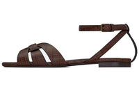 SAINT LAURENT Strap Sandals Women's Chocolate