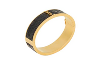 SAINT LAURENT Cassandre Logo Plaque Bracelet