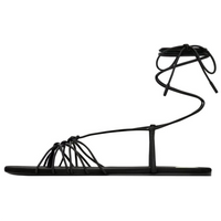 SAINT LAURENT CASSANDRE Babylone Strap Sandals Women's Black