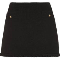 MIU MIU Casual Short Skirts Women's Black