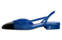 CHANEL Stylish Sandals Women's Blue Black