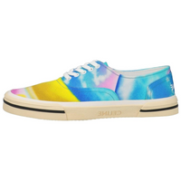 CELINE Low Top Canvas Shoes Men's Blue