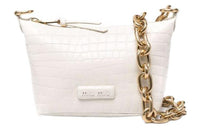 MIU MIU Leather Portable Crossbody Bag Shoulder Bag Women's White