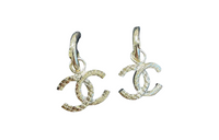 CHANEL Metal Earrings Women's Gold