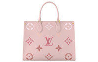 LOUIS VUITTON ONTHEGO Cow Leather Jungle Bag, One Shoulder Handbag Medium Size Women's Gradient Pink