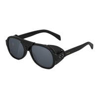 CELINE Black Frame 57 Sunglasses In Acetate With Leather