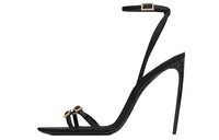 SAINT LAURENT Cassie One-Strap Sandals 11cm Women's Black