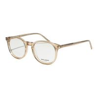 SAINT LAURENT Plastic Square Eyeglass Frames Men's Transparent