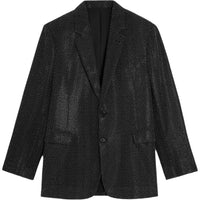 CELINE Veste Boxy Gabardine De Laine Studs Jackets Coats Men's Black