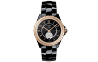 CHANEL J12 Collection Wrist Watch Automatic Mechanical Movement Ceramic Strap Black Dial Women's