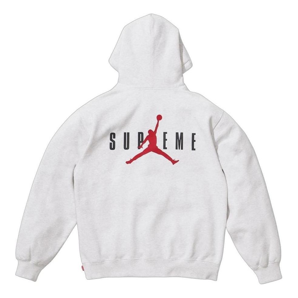 Supreme x Air Jordan Hooded Sweatshirt 'Ash Grey' FW24SW1-ASH-GREY