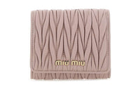 MIU MIU Calfskin Wallet Women's Pink