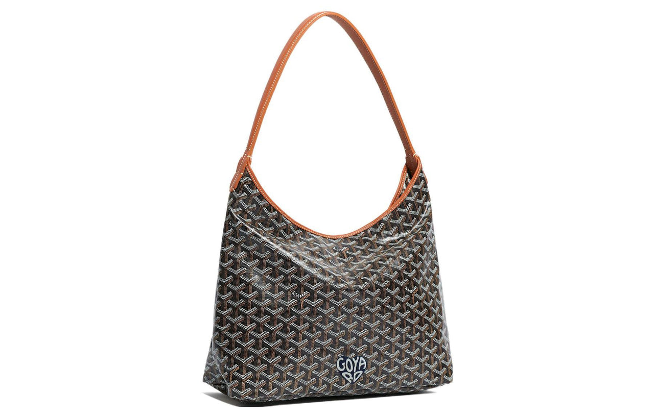 GOYARD Bohème Hobo Canvas With Leather Shoulder Bag Combo Bag Handbag, Shoulder Bag Women's
