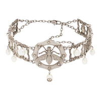 DIOR Metal Necklaces Women's Silver