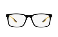 PRADA Injection Molding Square Eyeglass Frames Men's Black