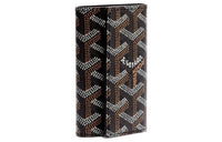 GOYARD SAINT-MICHEL Canvas With Leather Key Pouch Unisex Black