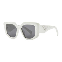 PRADA Plate Irregular Shape Sunglasses Women's Black