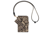 DIOR Leather Cell Phone Pouch Clutch Women's Multicolor
