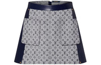 LOUIS VUITTON Bouclé Monogram Mini Skirt