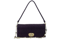 MIU MIU Leather Clutch Women's Violet