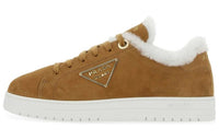 PRADA Low-Top Stylish Skateboarding Shoes Women's Brown