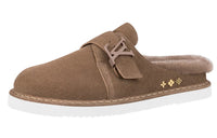 LOUIS VUITTON Easy Odor Resistant Closed Toe Slippers Men's Brown
