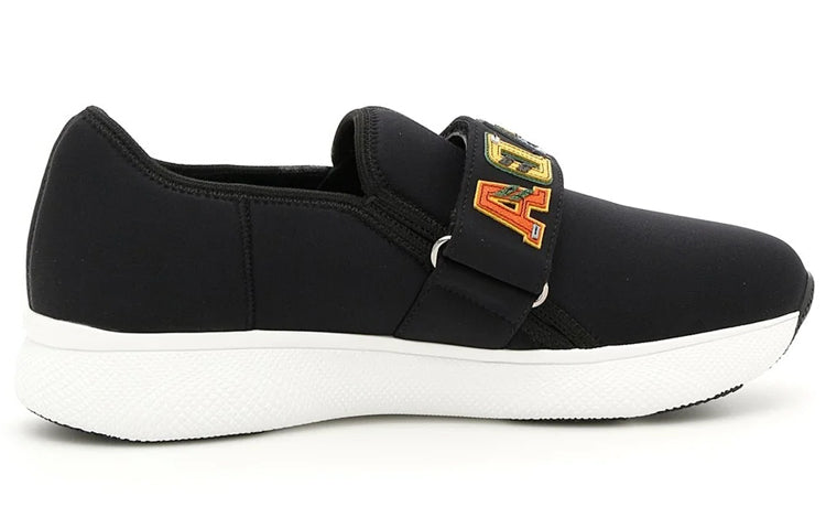 PRADA Abrasion Resistant Low Top Casual Shoes Women's Black