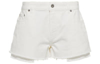 MIU MIU Denim Shorts Women's White
