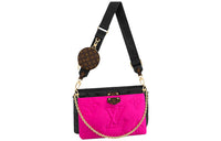 LOUIS VUITTON Maxi Multi Pochette Accessories Black/Fuchsia