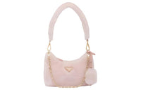 PRADA Plush Shoulder Bag Handbag Crossbody Bag Shoulder Bag Regular Women's Cherry Blossom Pink