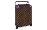 LOUIS VUITTON Coated Canvas With Leather Trim Suitcase Luggage Men's Brown/Purple