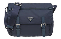 PRADA Fabric Messenger Bag Shoulder Bag Crossbody Bag Women's Blue