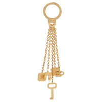 CELINE Brass Keychains Women's Gold