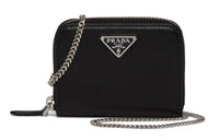 PRADA Saffiano Leather Crossbody Bags Women's Black