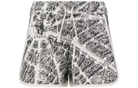 DIOR White And Black Organic Cotton Jersey With Plan Casual Shorts Women's White