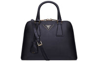 PRADA Leather Shoulder Bag Crossbody Bag Handbag Women's Black
