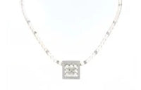 CHANEL Pearl Necklaces Women's Silver