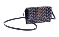 GOYARD Varenne Canvas With Leather Shoulder Bag Crossbody Bag Regular Women's Dark Blue