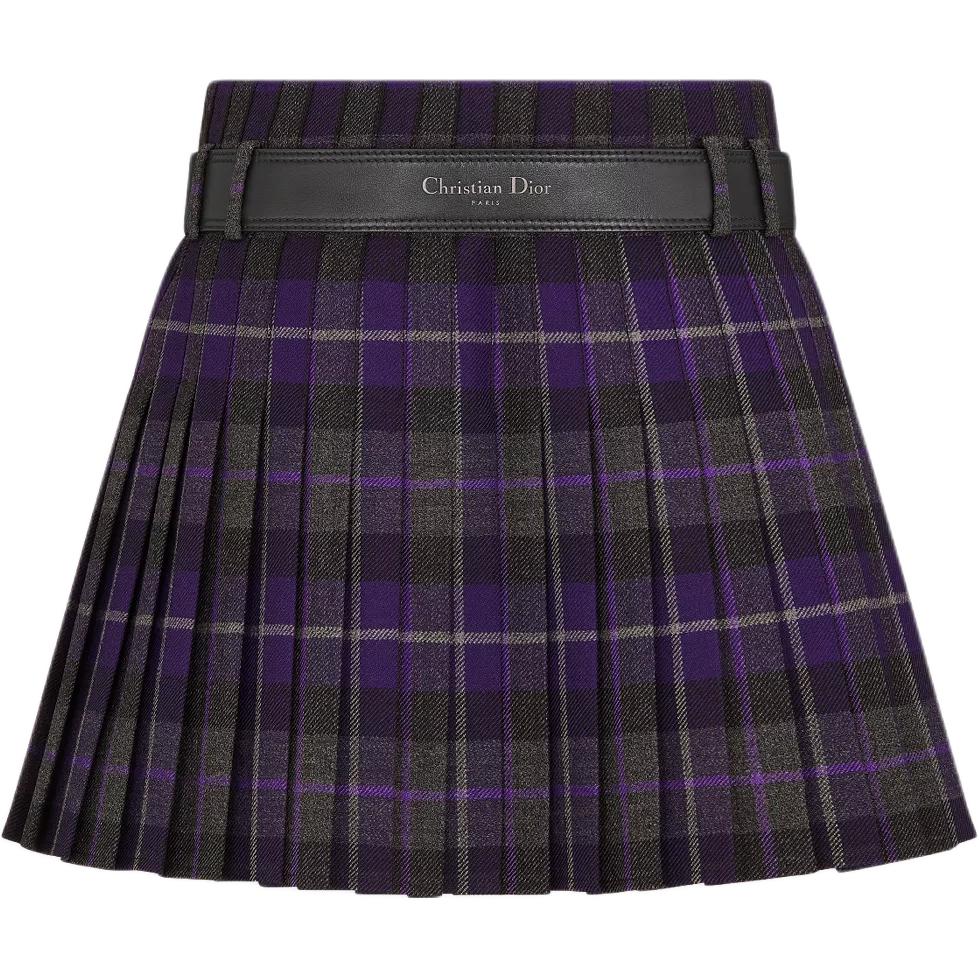 DIOR FW24 Casual Short Skirts Women's Purple