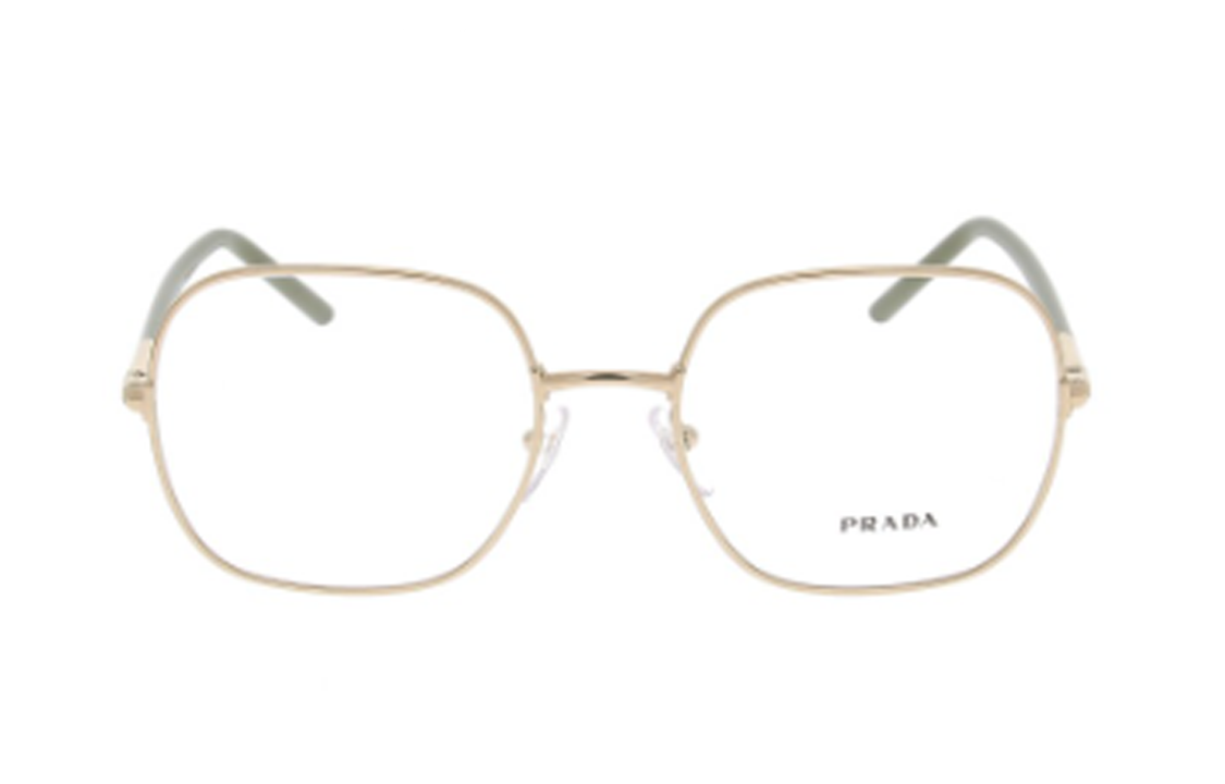 PRADA - Square Eyeglass Frames Men's Yellow