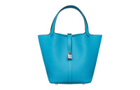 HERMES Picotin Lock Cow Leather Handbag Women's