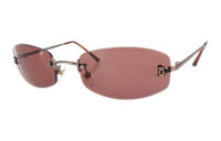 CHANEL Oval Sunglasses Women's Silver