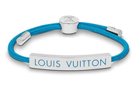 LOUIS VUITTON Metal Enamel Bracelet Unisex Blue