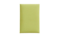 HERMES Mysore Goat Skin Card Holder Women's Tender Shoot Yellow