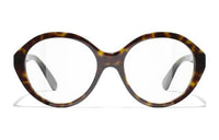 CHANEL Acetate Oval Sunglasses Men's Tortoiseshell