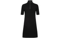 PRADA FW22 Short Sleeved Dress Women's Black