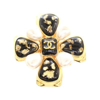 CHANEL Pre-Owned 2023 Resin And Gold Plated CC Costume Brooch